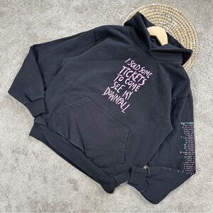 Machine Gun Kelly Tickets To My Downfall 2021 Concert Pullover Hoodie Black M